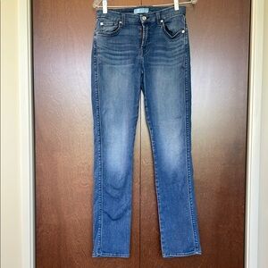 7 For All Mankind Blair Straight Leg Blue Jeans